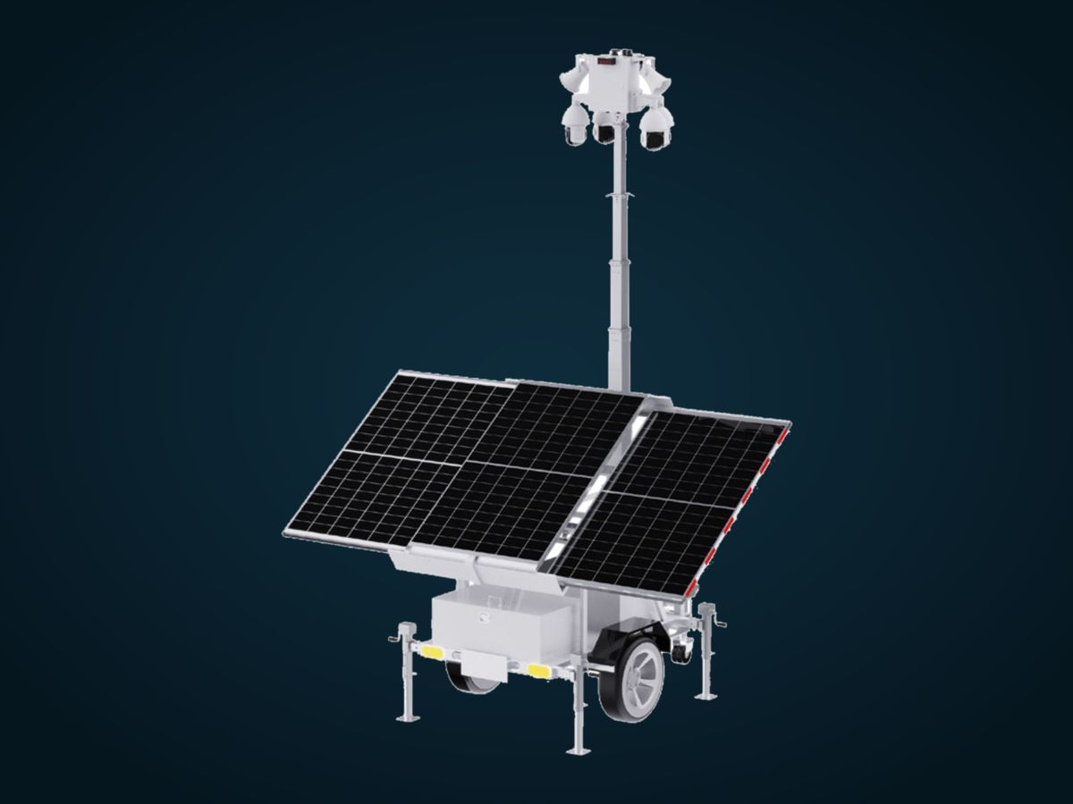 Turner Security solar-powered mobile security camera trailer