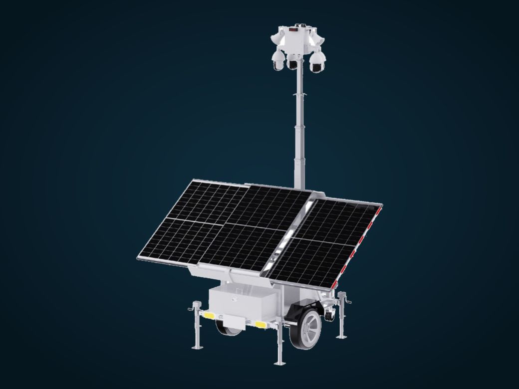Turner Security solar-powered mobile security camera trailer